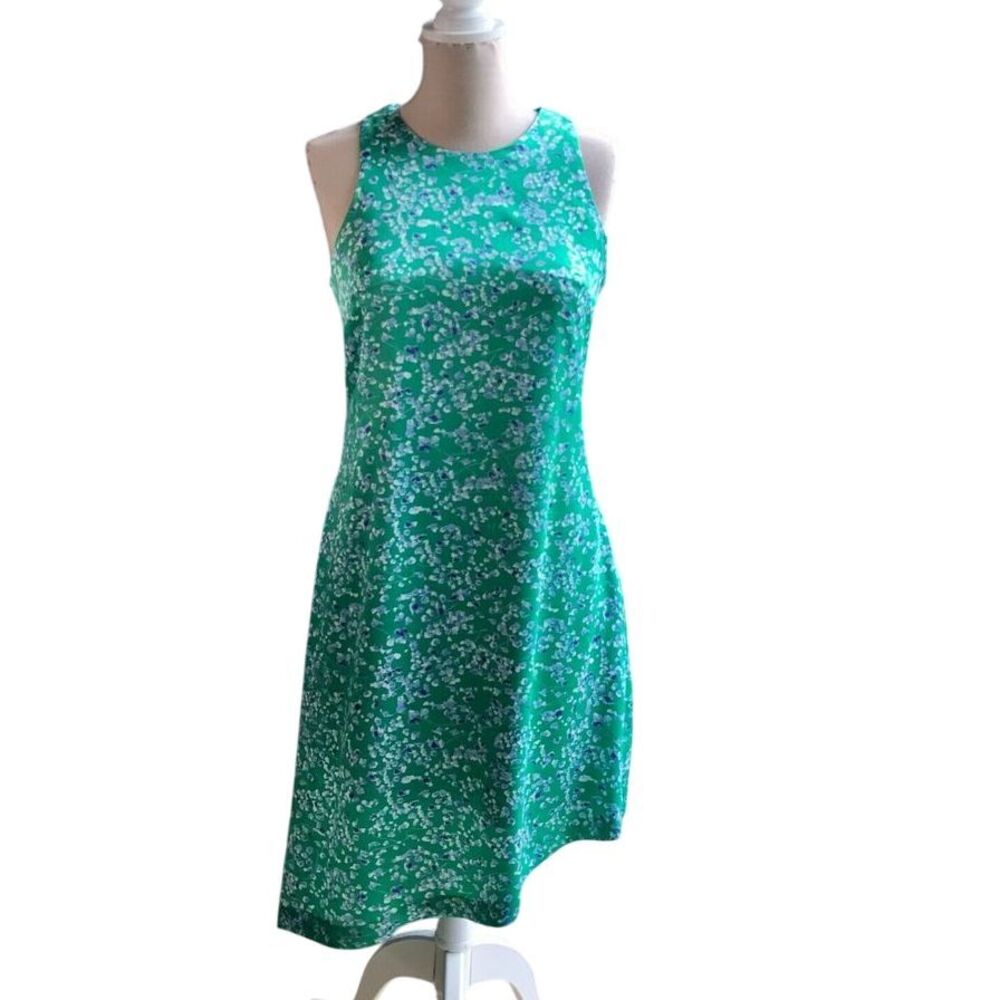 Banana Republic Sleeveless Dress‎ Floral Print Career Casual Petite 10